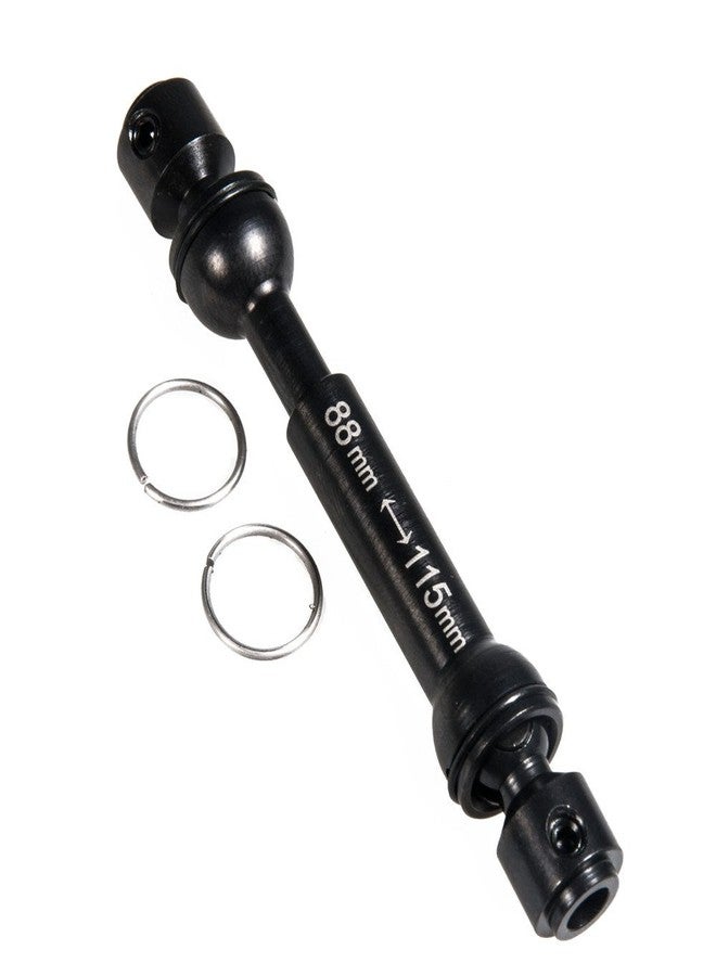 JGGZONE 2Pcs RC Drive Shaft Hard Steel Driveshaft Front Rear Center Drive Shaft Dogbone Compatible with 1/10 Tra-xxas TRX4 Bronco Defender RC Crawler Car Upgrades (88-115mm & 110-140mm, Black) - Image 2